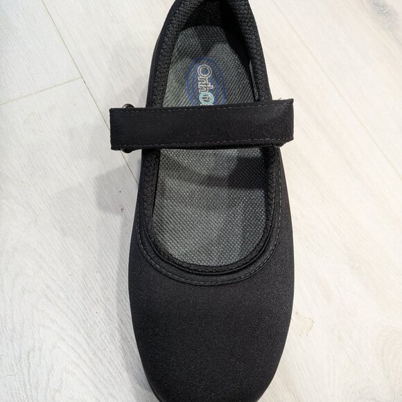Orthofeet Springfield Black Mary Jane Diabetic Comfort Shoes 7.5 XX Wide 4E #827 - Picture 6 of 13